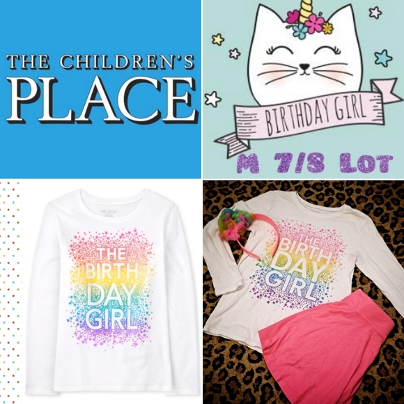 🥳 Birthday Outfit 🎉 Skort Long Sleeve Shirt Headband